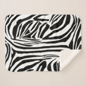 Zebra-Muster Sherpadecke (Vorderseite (Horizontal))