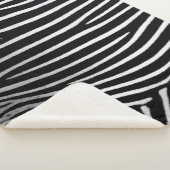 Zebra-Muster Sherpadecke (3/4)