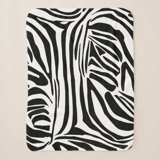 Zebra-Muster Sherpadecke (Vorderseite)