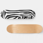 Zebra-Muster Skateboard (Horizontal)