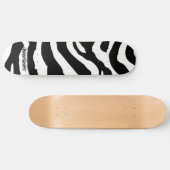 Zebra-Muster Skateboard (Horizontal)