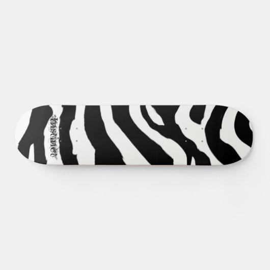 Zebra-Muster Skateboard (Horizontal)