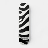 Zebra-Muster Skateboard (Vorderseite)