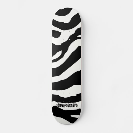 Zebra-Muster Skateboard (Vorderseite)