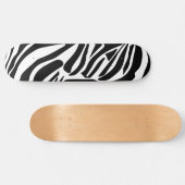 Zebra-Muster Skateboard (Horizontal)