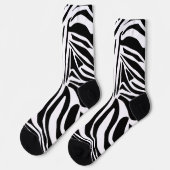 Zebra-Muster Socken (Linkes Detail)