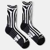 Zebra-Muster Socken (Rechts)