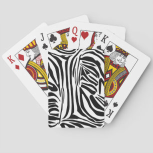 Zebra-Muster Spielkarten