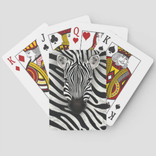 Zebra-Muster Spielkarten