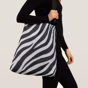 Zebra-Muster-Stilvolles Alltagsgepäck Tragetaschen Mit Langen Trägern