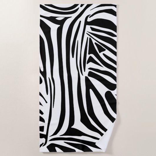 Zebra-Muster Strandtuch (Vorderseite)