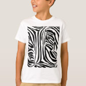 Zebra-Muster T-Shirt (Vorderseite)