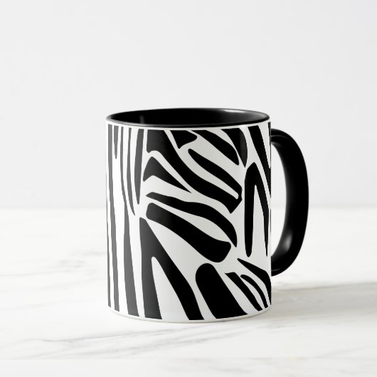Zebra-Muster Tasse (VorderseiteRechts)
