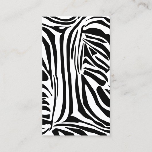 Zebra-Muster Terminkarte (Vorderseite)