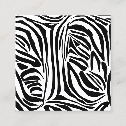 Zebra-Muster Terminkarte (Vorderseite)