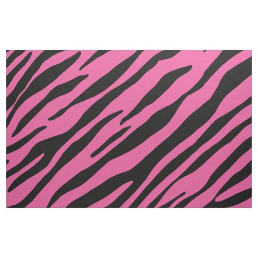 Zebra Muster Tierdruck Schwarz/Rosa Stoff (Fat Quarter (45,7 x 55,9 cm))