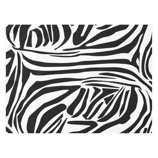 Zebra-Muster Tischdecke (Vorderseite (Horizontal))