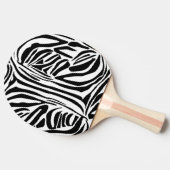 Zebra-Muster Tischtennis Schläger (Seitenansicht)