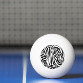 Zebra-Muster Tischtennisball (Netto)