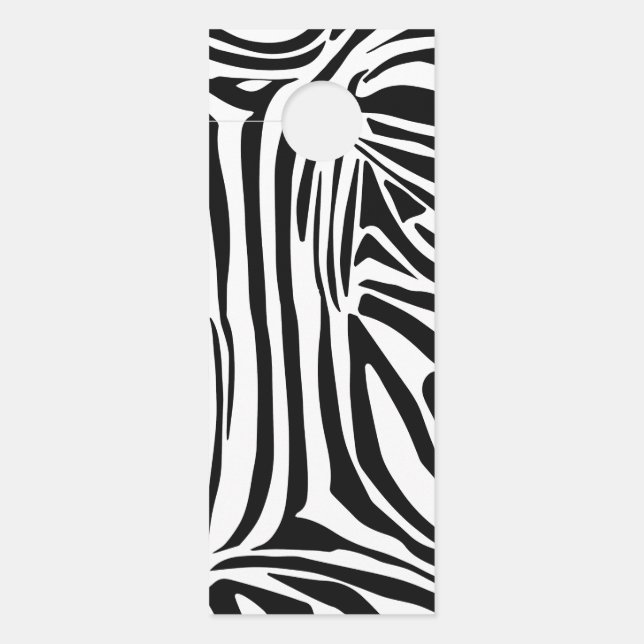 Zebra-Muster Türanhänger (Vorderseite)