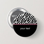 Zebra-Muster und Pink Button (Vorne & Hinten)