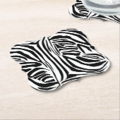 Zebra-Muster Untersetzer (angewinkelt)
