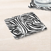 Zebra-Muster Untersetzer (angewinkelt)