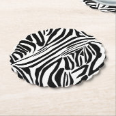Zebra-Muster Untersetzer (angewinkelt)