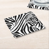 Zebra-Muster Untersetzer (angewinkelt)