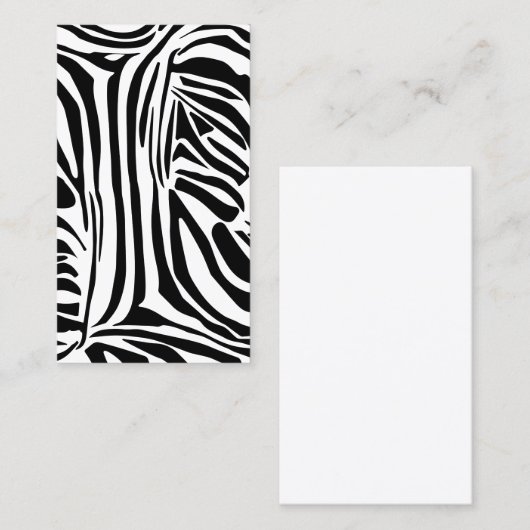 Zebra-Muster Visitenkarte (Vorne/Hinten)