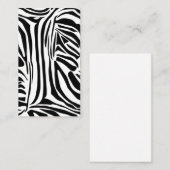 Zebra-Muster Visitenkarte (Vorne/Hinten)