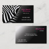Zebra-Muster-Visitenkarte Visitenkarte (Vorne/Hinten)