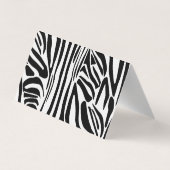 Zebra-Muster Visitenkarten (Rückseite)