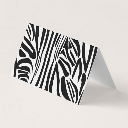 Zebra-Muster Visitenkarten (Rückseite)