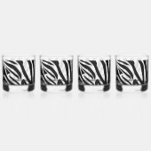 Zebra-Muster Whiskyglas (Hinten)