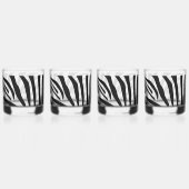 Zebra-Muster Whiskyglas (Vorderseite)