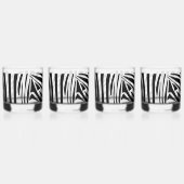 Zebra-Muster Whiskyglas (Links)