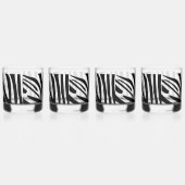 Zebra-Muster Whiskyglas (Rechts)