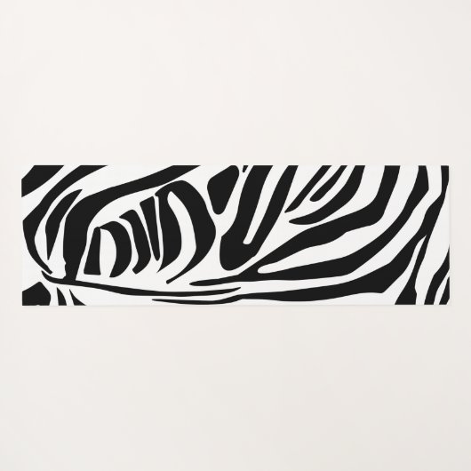Zebra-Muster Yogamatte (Rückseite (Horizontal))
