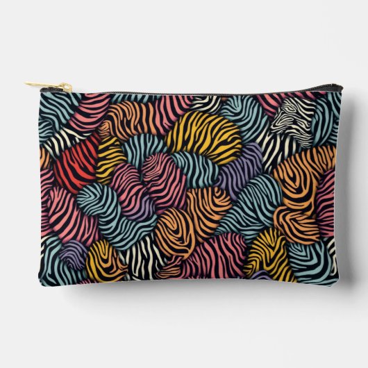 Zebra-Muster Zubehörtasche (Vorderseite)