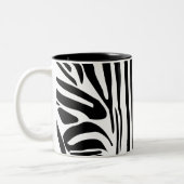 Zebra-Muster Zweifarbige Tasse (Links)