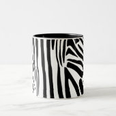 Zebra-Muster Zweifarbige Tasse (Mittel)