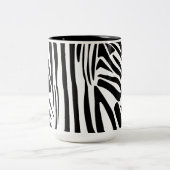 Zebra-Muster Zweifarbige Tasse (Mittel)