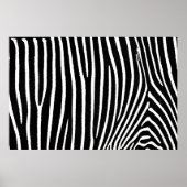 Zebra Musterplakat für dekoratives Möbelpapier Poster (Vorne)