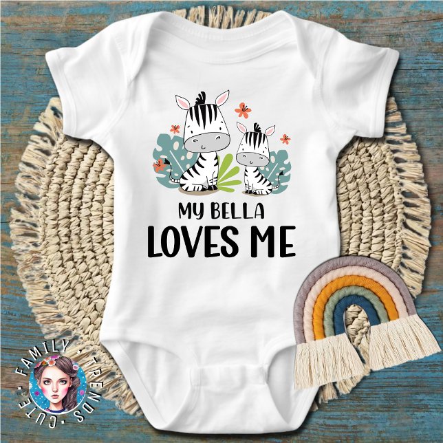 Zebra My Bella Lieben Me Baby Strampler (Von Creator hochgeladen)