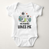 Zebra My Marmee Lieben Me Baby Strampler (Vorderseite)