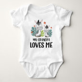 Zebra My Opa Lieben Baby Strampler (Vorderseite)