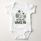 Zebra My Pawpaw Lieben Baby Strampler (Vorderseite)