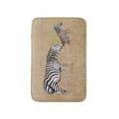 Zebra nach Geburt Badematte (Vorderseite Vertikal)