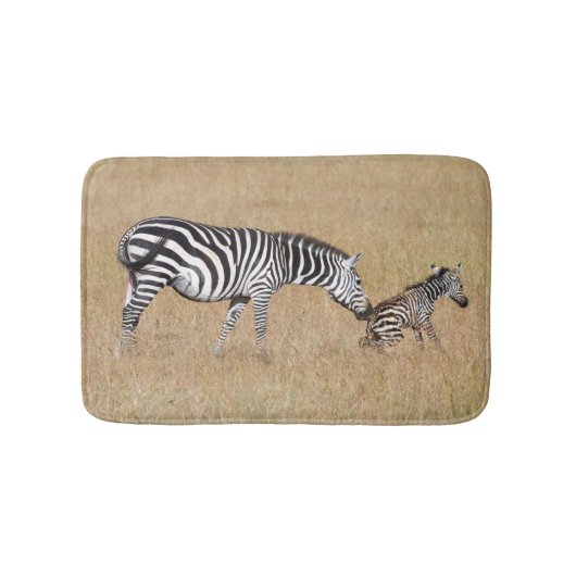 Zebra nach Geburt Badematte (Vorderseite)